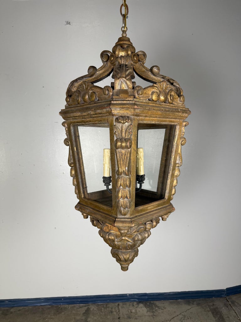 Northern Italian Giltwood Lantern