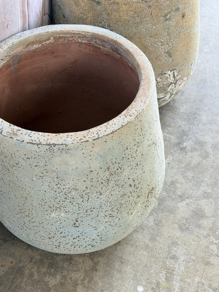 Pair of Monumental 20th Century Terra Cotta Garden Urns