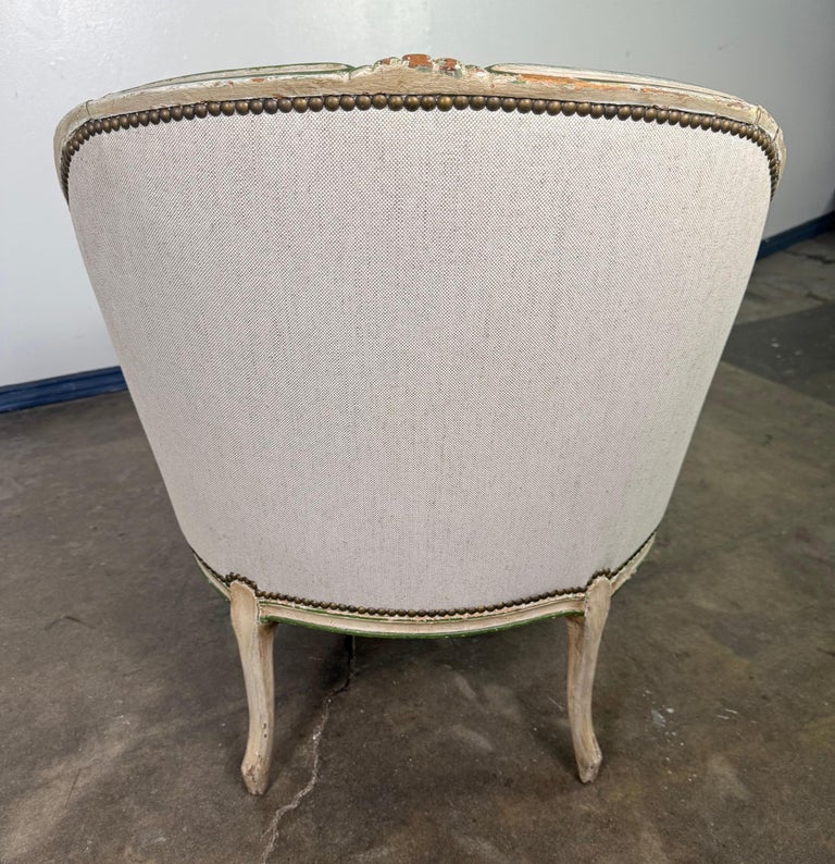 French Louis XV Style Tufted Chaise Lounge