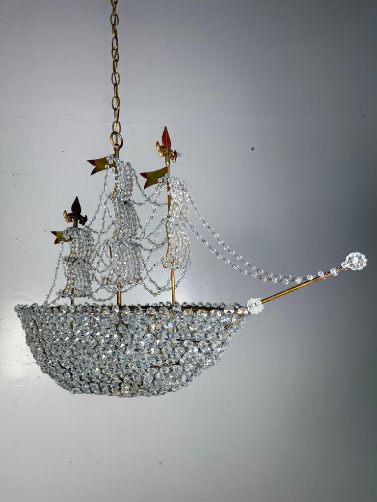 Redondo Crystal Beaded Ship Chandelier by Miamar Home