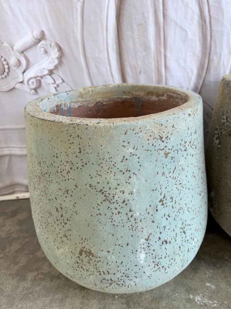 Pair of Monumental 20th Century Terra Cotta Garden Urns