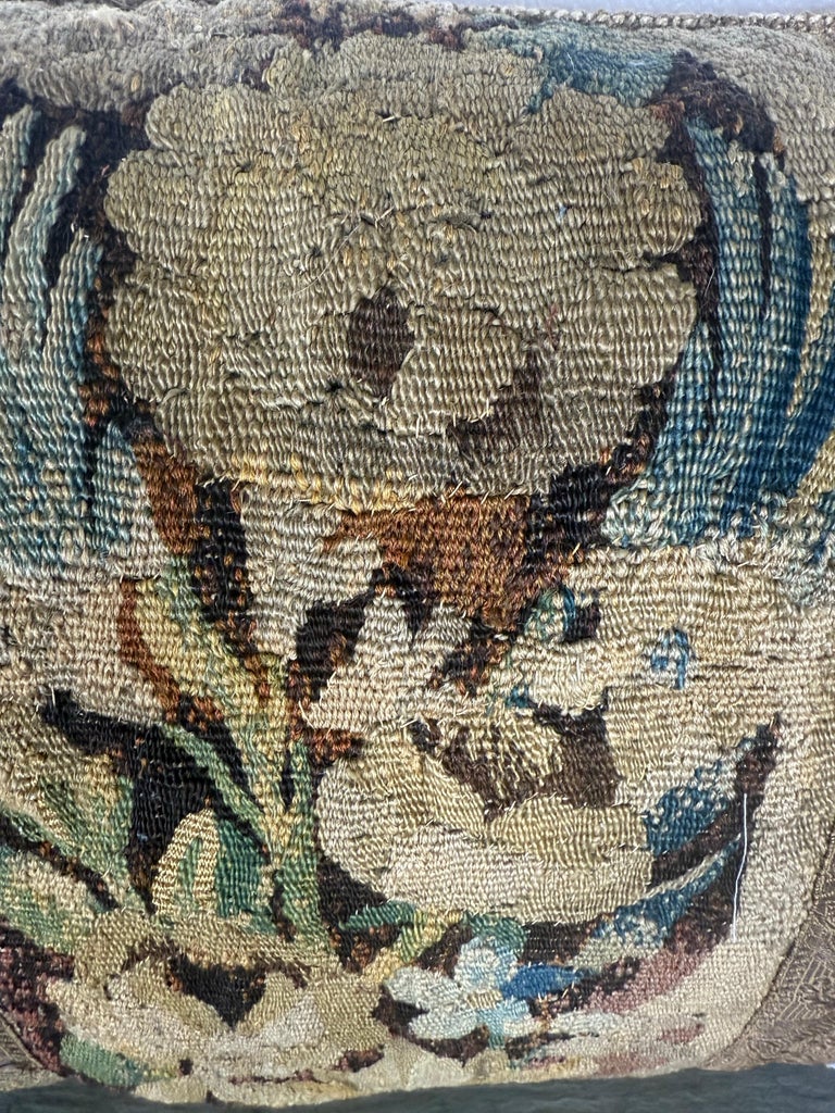 Pair of Pillows with 18th Century French Tapestry Panels by Melissa Levinson