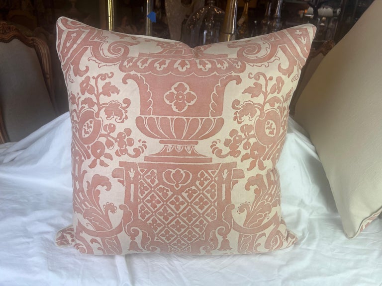 Pair of Carnavalet Patterned Fortuny Pillows