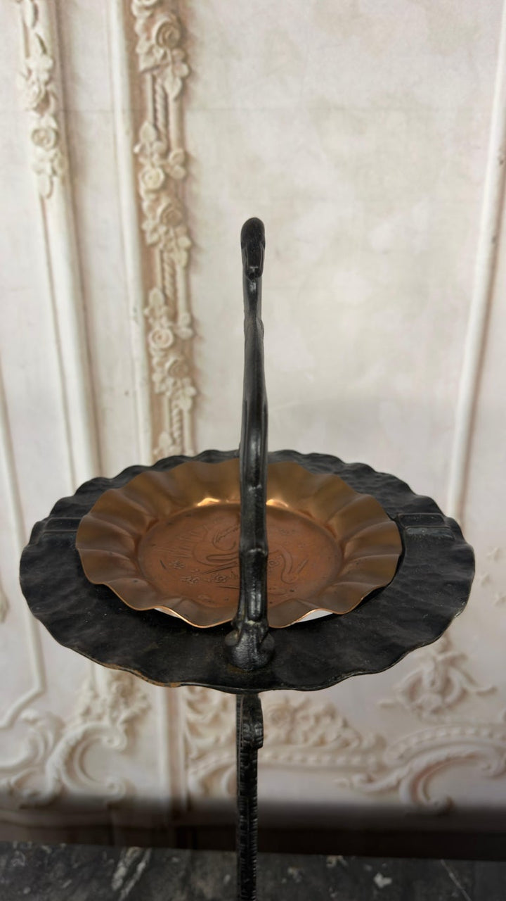 French Art Deco Whippet Smoking Stand, Cast Iron, Circa 1925-1930