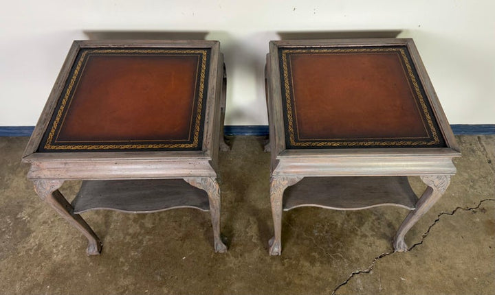 Pair of English Chippendale Style End Tables