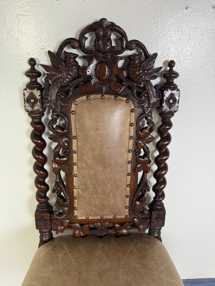 Set of Six 19th C. Renaissance Revival Dining chairs