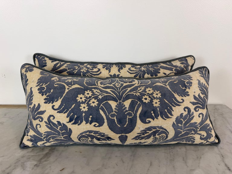 Custom Fortuny Lumbar Pillows by Melissa Levinson, Linen &amp; Cotton, USA