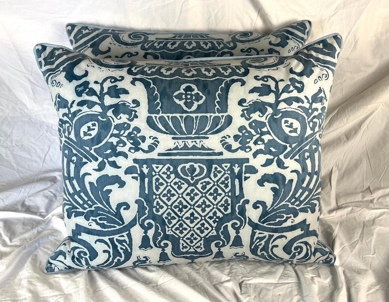 Pair of Carnavalet Patterned Fortuny Pillows