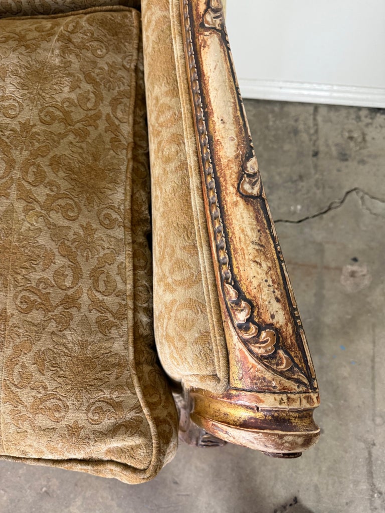 French Giltwood Sofa, Louis XV Style, Late 19th–Early 20th Century