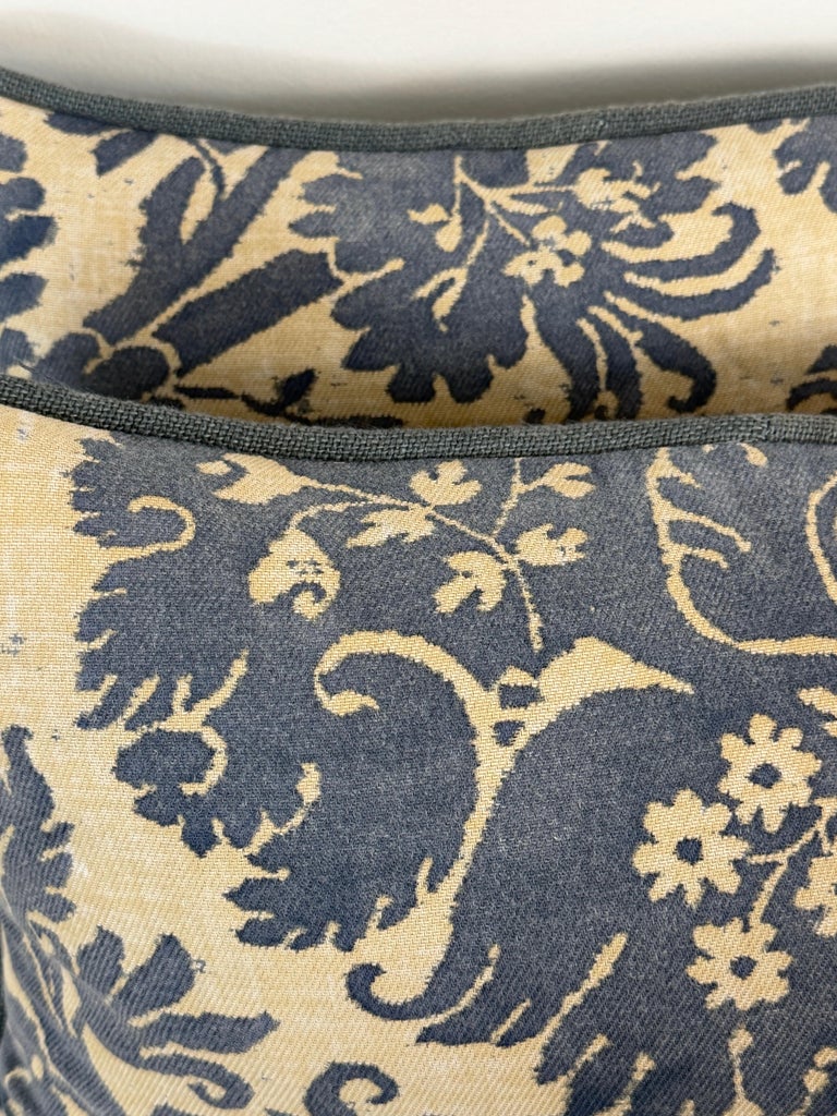 Custom Fortuny Lumbar Pillows by Melissa Levinson, Linen &amp; Cotton, USA
