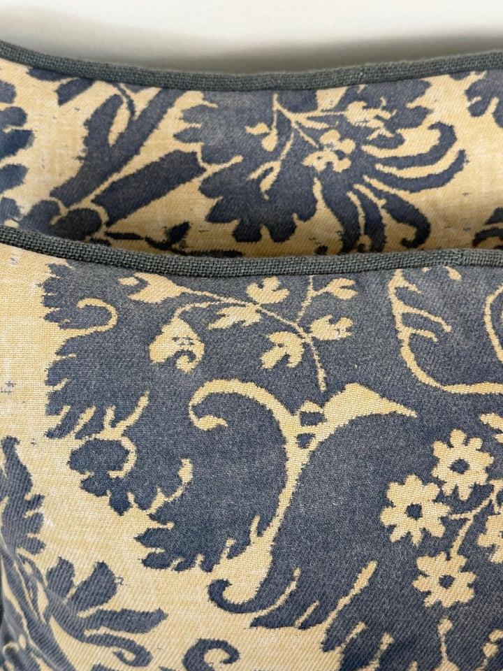 Custom Fortuny Lumbar Pillows by Melissa Levinson, Linen &amp; Cotton, USA
