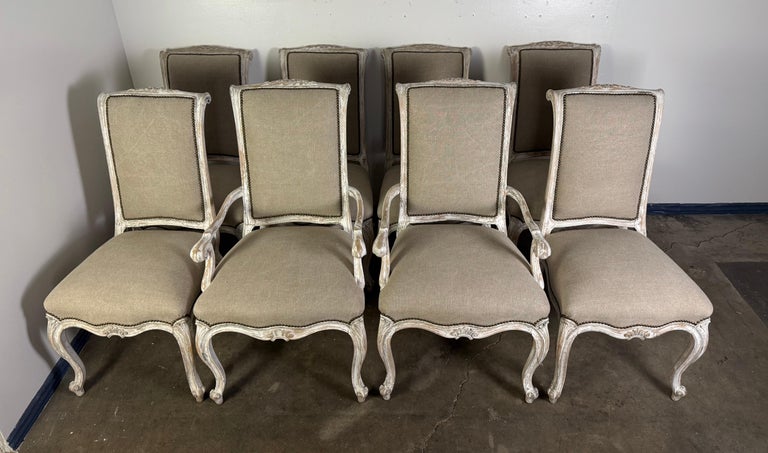 Set of French Painted Dining Chairs c.1930’s