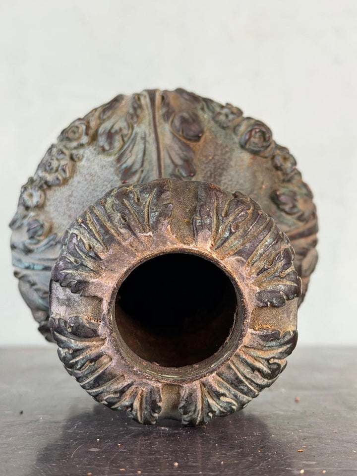 19th Century Cast Iron Finial with Baroque Revival Ornamentation