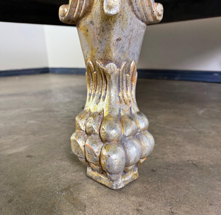 Italian Baroque Style Silvered Coffee Table