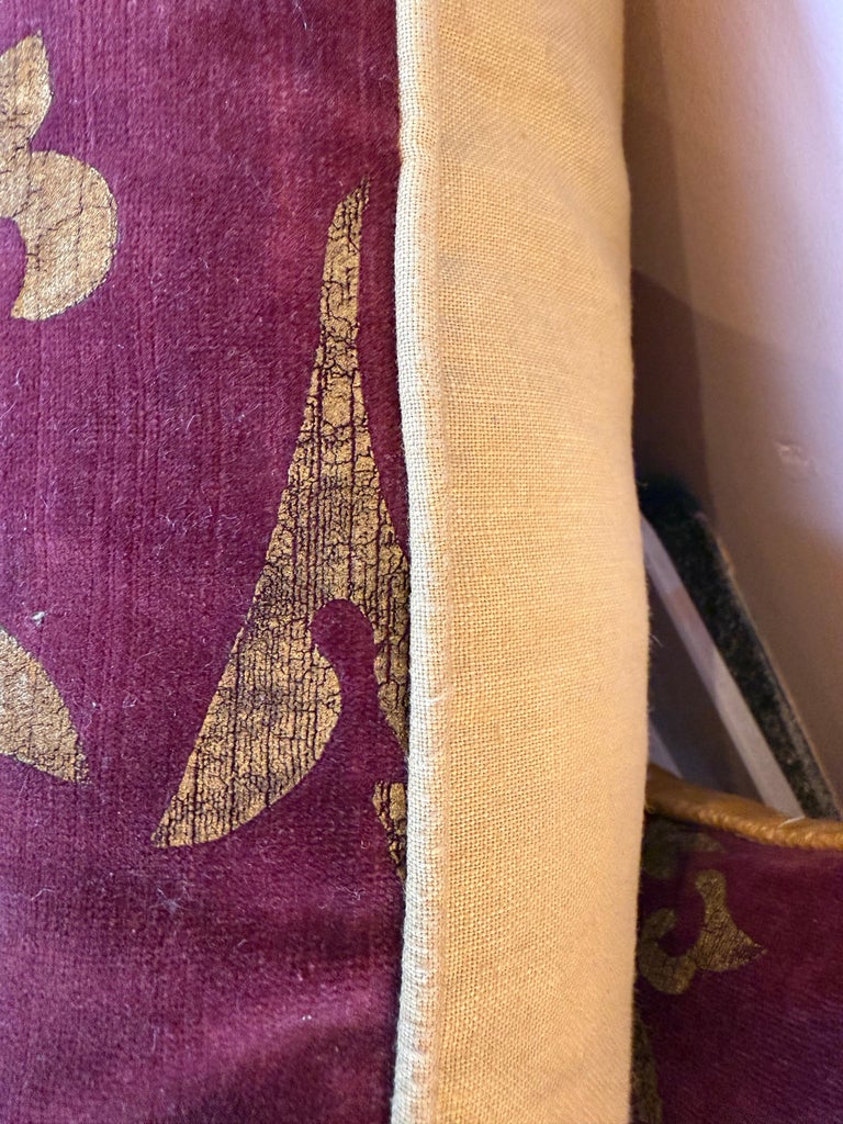 Gold Stenciled Nomi Pillow