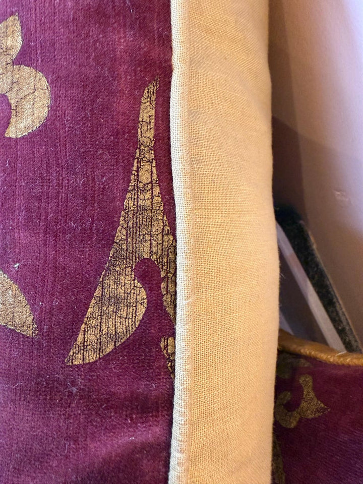 Gold Stenciled Nomi Pillow