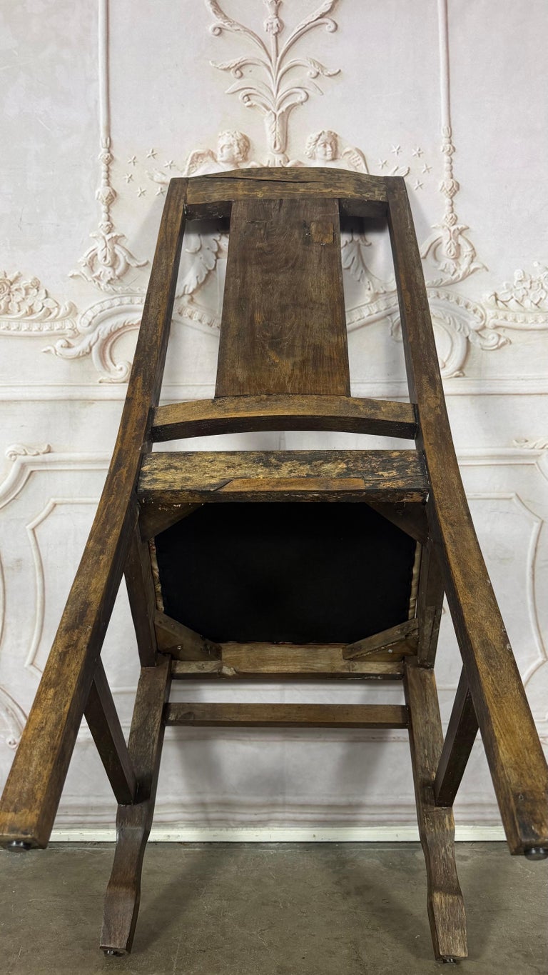 Set of 8 Rustic English Arts &amp; Crafts Dining Chairs