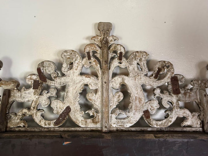 Italian Carved Silvered Mirror