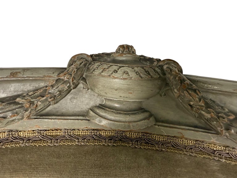 Pair of French Louis XVI Style Painted Bergères