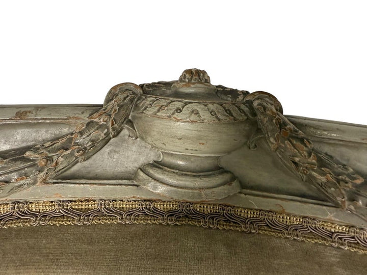 Pair of French Louis XVI Style Painted Bergères