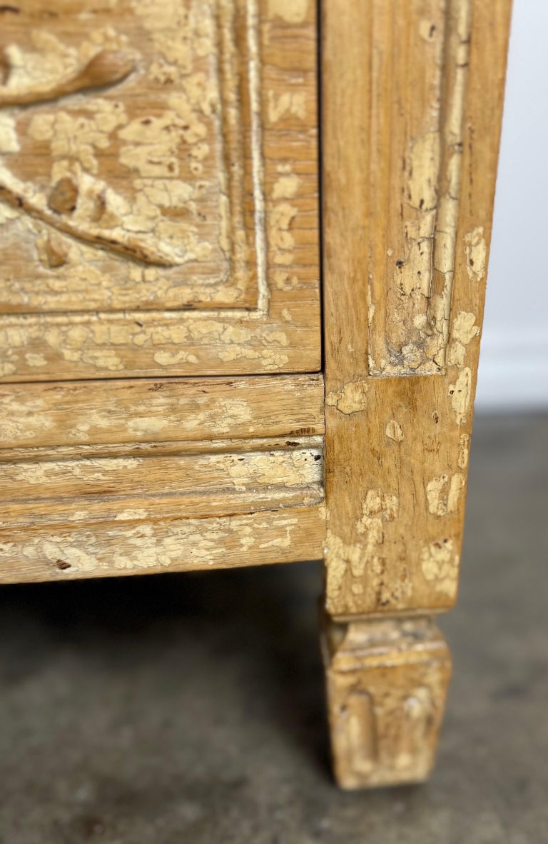 Pair of Swedish Gustavian Painted Four-Drawer Chests of Drawers