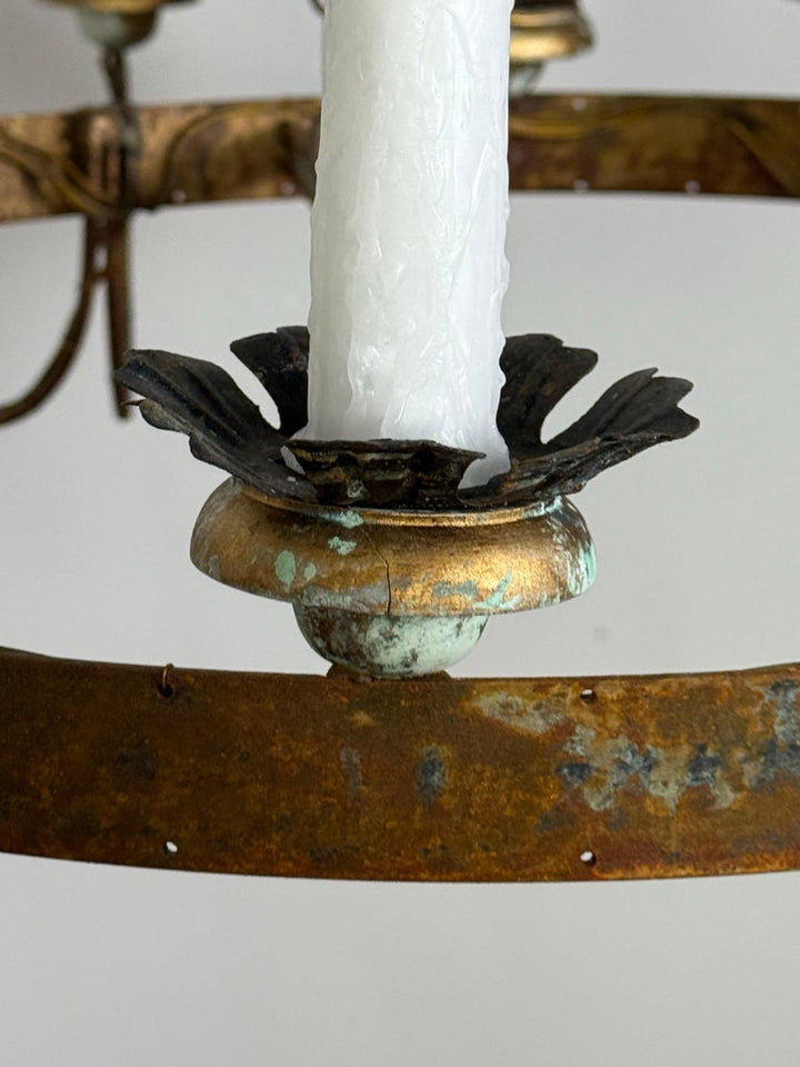 Eighteen Light Spanish Rustic Chandelier