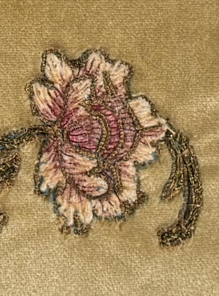 Pair of Custom Velvet Appliqué Pillows by Melissa Levinson