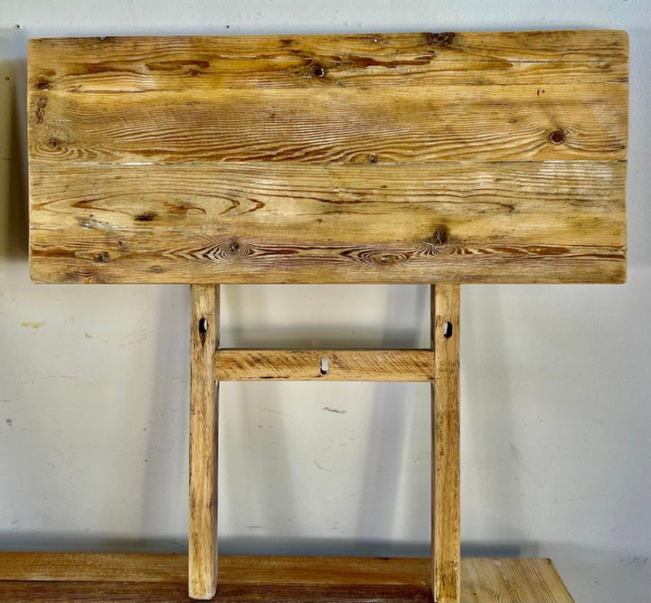 Early 20th C. Tuscan Style Pine Dining Table w/ Leaves