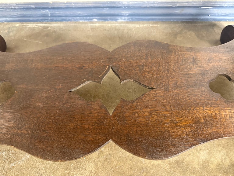 19th Century American Renaissance Revival Marble-Top Side Table