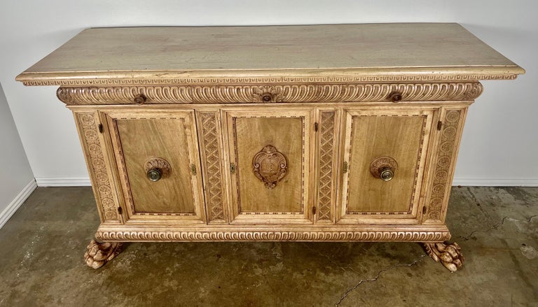 Early 19th Century French Bleached Walnut Credenza