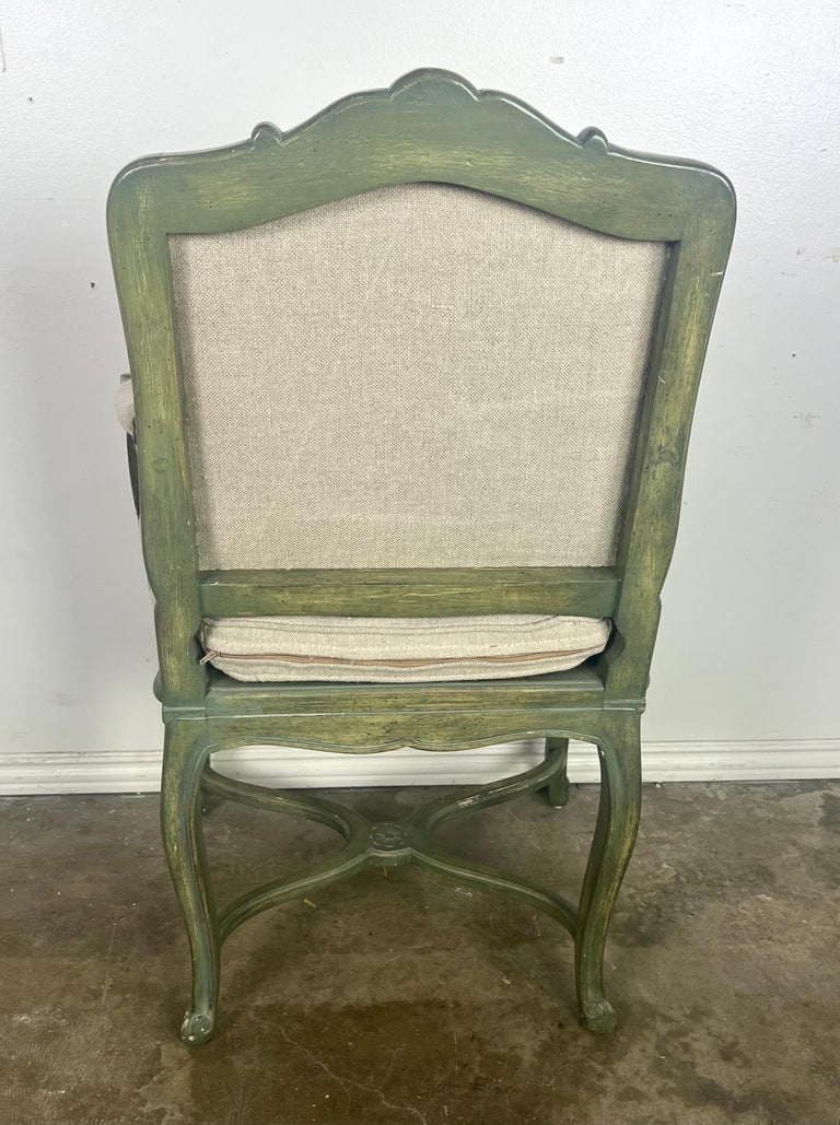 Set of Four French Painted Armchairs C. 1900's