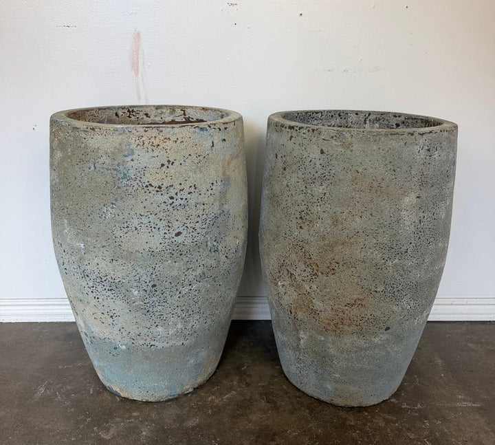 Atelier Vierkant Style Terra Cotta Planters-Pair