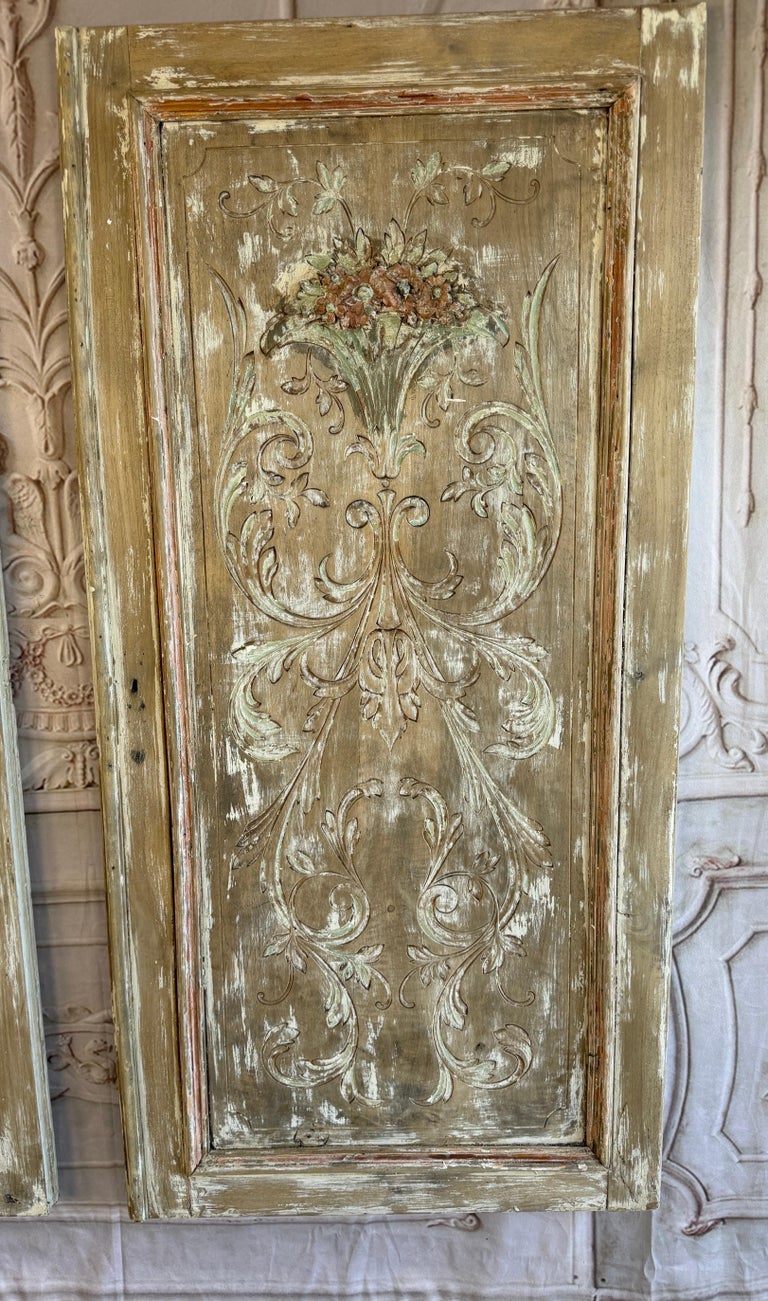 Antique French Louis XV Boiserie Panels, Hand-Carved, Circa 1850