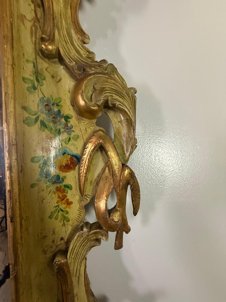 19th C. Venetian Painted Mirror