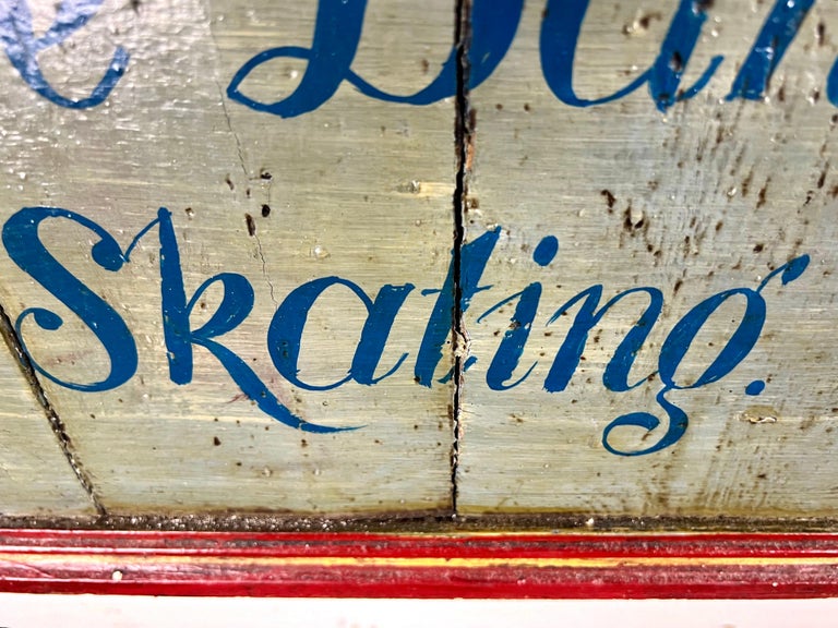 Antique Sign for the "Richmond Skating Club"-early 20th century