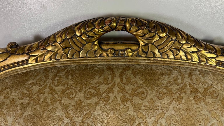 French Giltwood Sofa, Louis XV Style, Late 19th–Early 20th Century