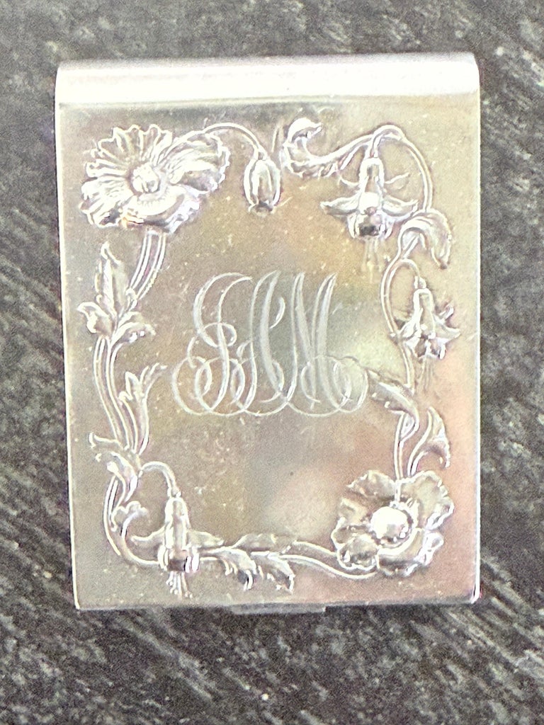 Sterling Art Nouveau Vesta Case