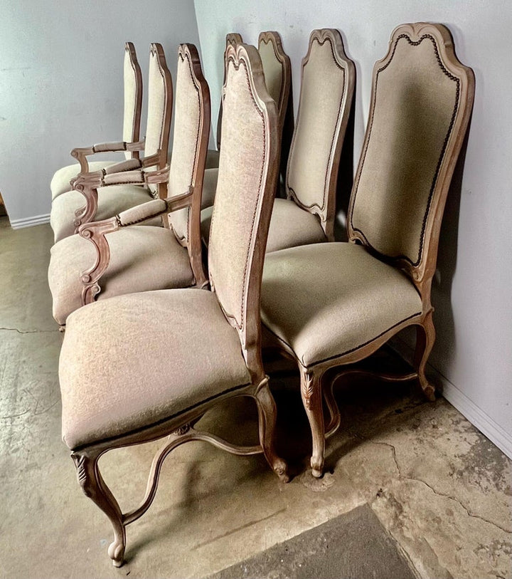 Set of '8' French Louis XV Style Dining Chairs