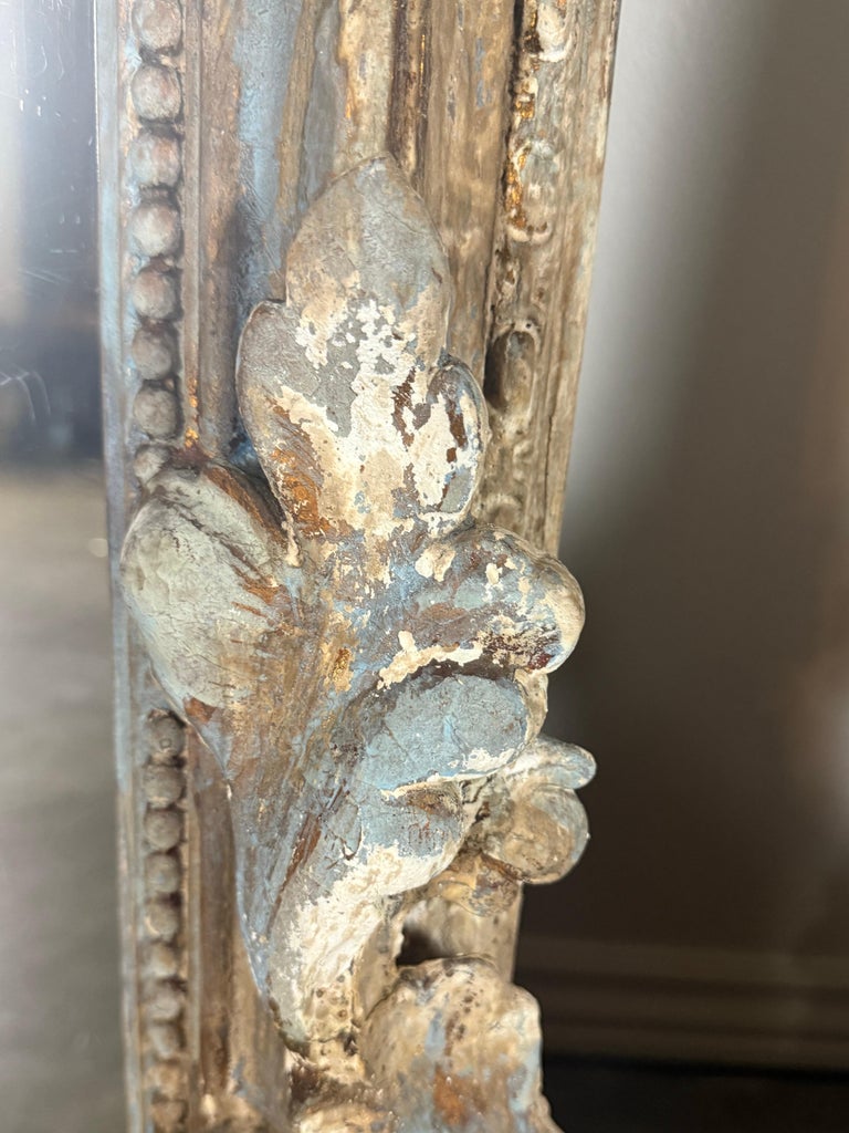 Pair of Monumental Italian Baroque Giltwood Mirrors-18th Century