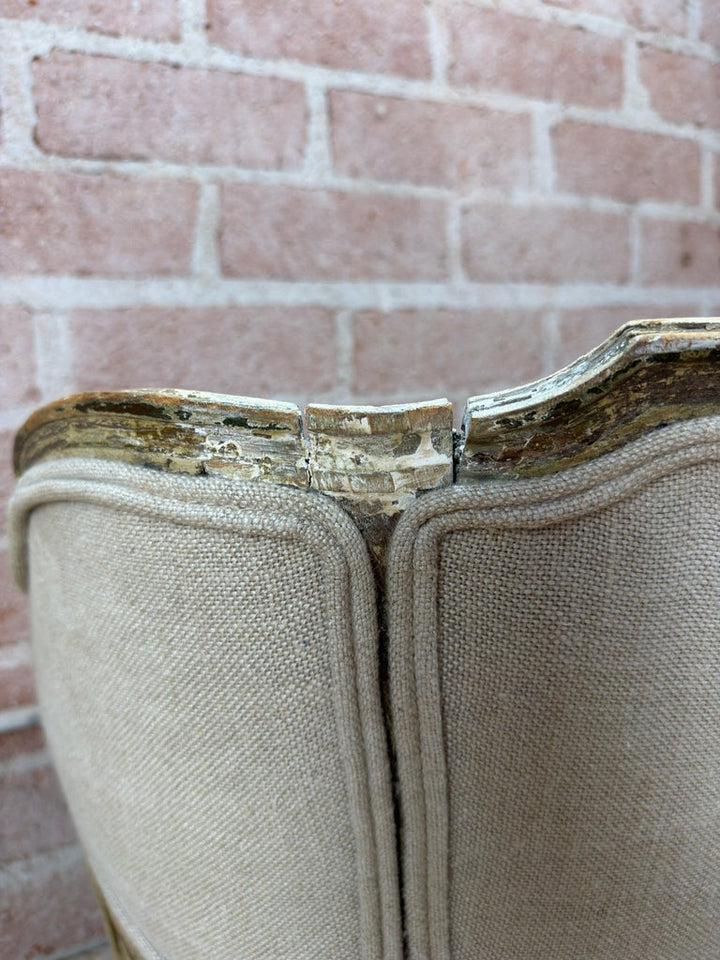 Antique French Louis XVI Petite Corbeille Vanity Chair