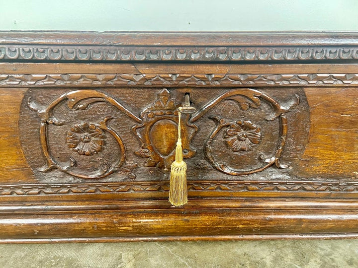 Early 19th C. Italian Carved Walnut Chest