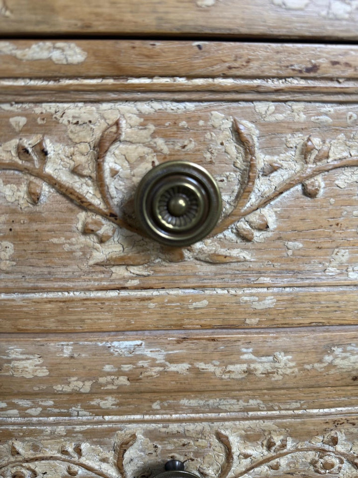 Pair of Swedish Gustavian Painted Four-Drawer Chests of Drawers