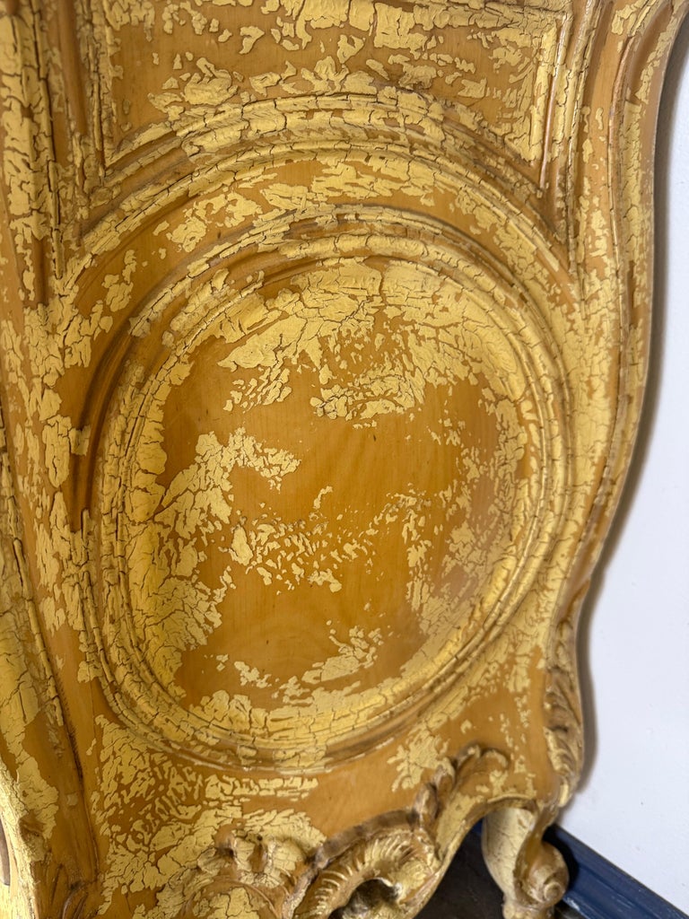 Pair of Louis XV–Style Painted Bombe Commodes with Carved Rococo Ornament