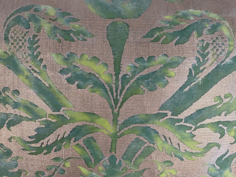 Pair of Authentic Fortuny “Caravaggio” Pattern Pillows