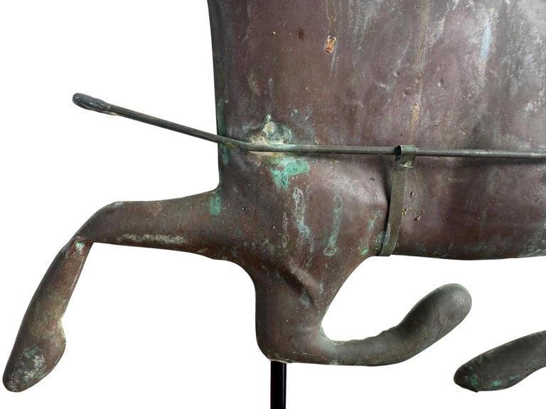 American Copper and Brass Sulky Driver Weather Vane
