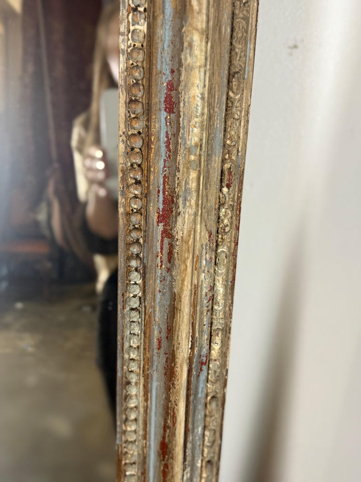 Pair of Monumental Italian Baroque Giltwood Mirrors-18th Century