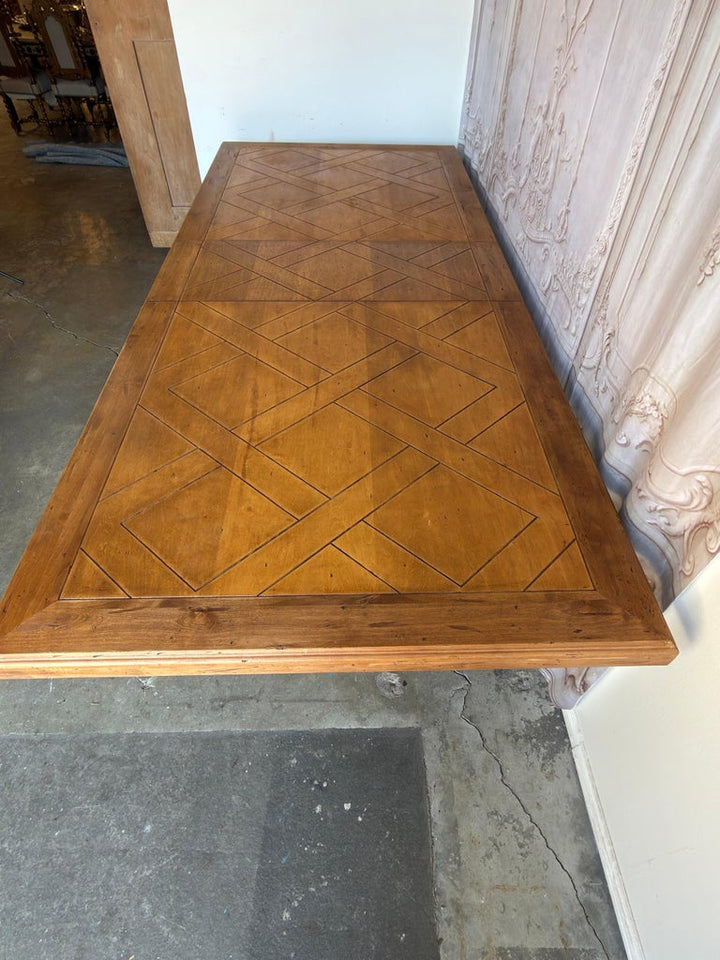 Italian Tuscan Revival Extendable Dining Table