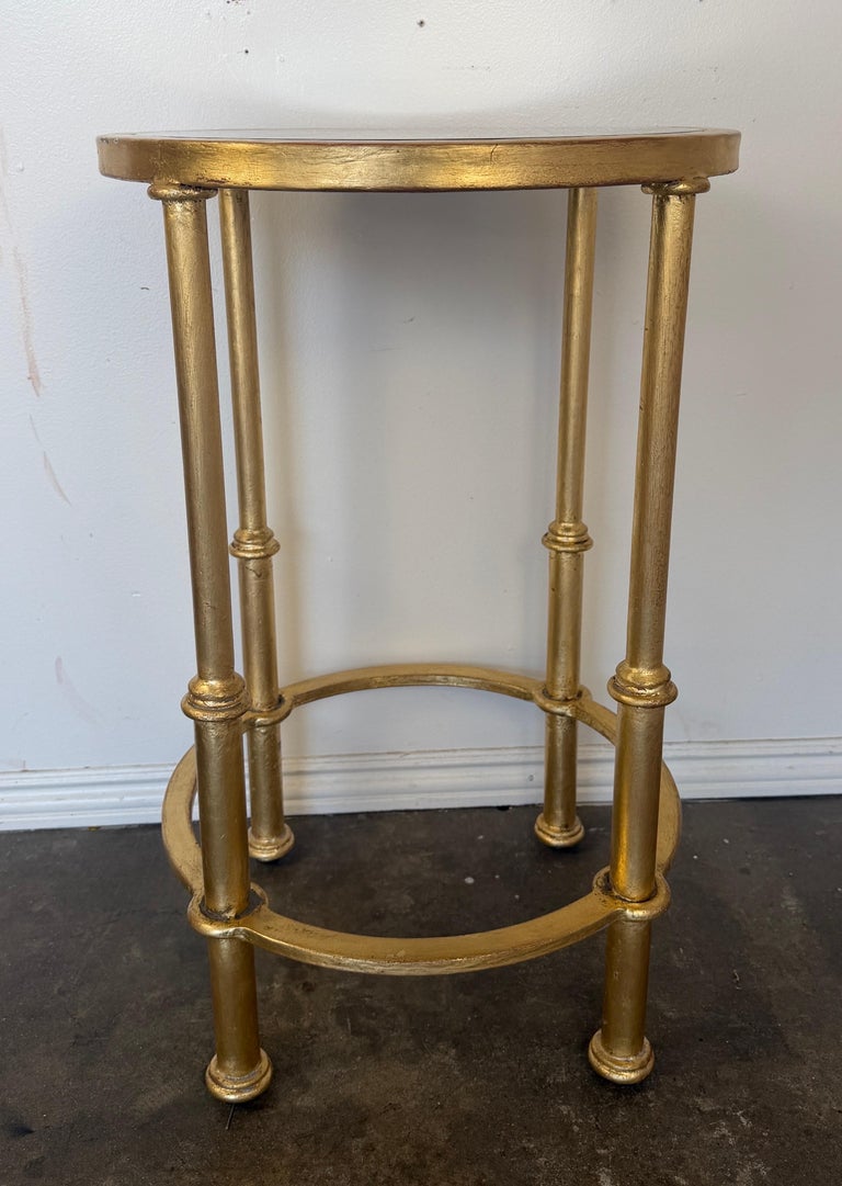 Italian Neoclassical Gilt Gueridon Side Table by Miamar Home