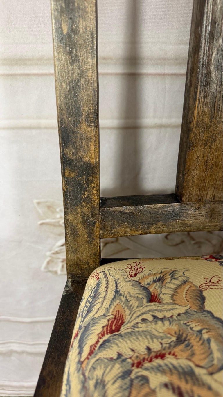 Set of 8 Rustic English Arts &amp; Crafts Dining Chairs