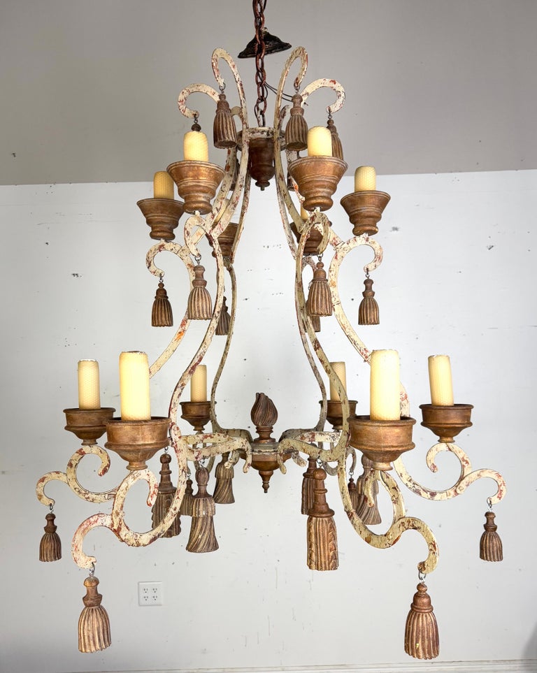 French Provincial Style Chandelier by Niermann Weeks-Pair is